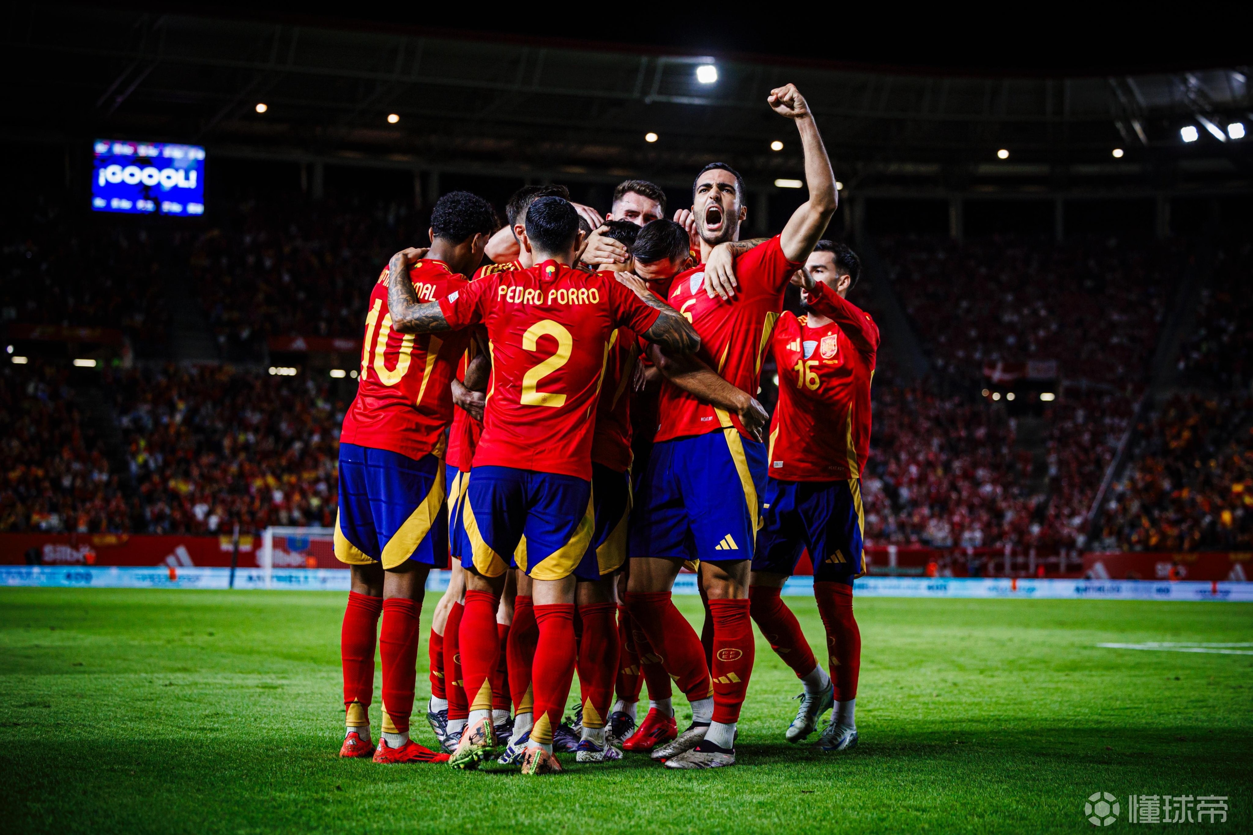 西班牙国家队在欧国联赛中火力全开